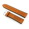 Pacific W80 ruda/juodas 20mm leather watch strap