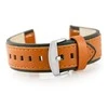 Pacific W80 ruda/juodas 20mm leather watch strap