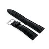 Pacific W102L juodas leather watch strap - 24mm