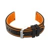 Išmanusis laikrodis Pacific U14 rubber watch strap - juodas/oranžinis - 22mm