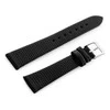 Pacific W107 leather watch strap - juodas/sr. 12mm