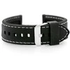Pacific U20 rubber watch strap - juodas/baltas 26mm