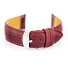 Pacific W83L leather watch strap - maroon - 20mm