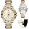 EMPORIO ARMANI VYRIŠKAS LAIKRODIS AR11606 Dvispalvis Chronografas + DĖŽUTĖ