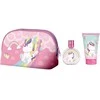 Cartoon Air-Val Eau My Unicorn rinkinys vaikams (EDC, 50 ml + dušo želė, 100ml + kosmetinė)