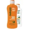 Babaria deginimosi rinkinys (apsauginis pienelis nuo saulės SPF 30, 200 ml + balzamas po deginimosi, 100 ml)