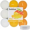 Bolsius Scented Tealights Mango 4h Tealight Candle kvepiančių arbatinių žvakių rinkinys, 18 vnt.