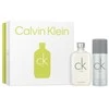 Rinkinys Calvin Klein: CK One tualetinis vanduo unisex, 100 ml + CK One 24 val. apsaugos dezodorantas purškiklis vyrams, 150 ml