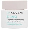 Clarins Re-Charge Hydra-Replumping Night Kaukė Veido Kaukė, 50 ml