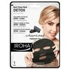Detoksikuojanti veido kaukė IROHA BlackTissue Detox Facial Mask Charcoal, su anglimi, popierinė 23 ml
