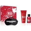 Dsquared2 Raudona Wood rinkinys moterims (EDT, 50 ml + dušo želė, 100 ml + miego kaukė)