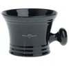 Edwin Jagger RN46 Shaving Bowl Porcelianinis skutimosi dubenėlis su rankenėle (juodas), 1 vnt.