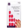 Elegant Touch Core Colour Nails With Glue Short Stiletto Blush Suede 24 U