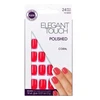 Elegant Touch Core Color Nagai su klijais Squoval Midnight Juodas 24 U