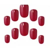 Elegant Touch Polished Color 24 Nails With Glue Squoval Rich Raudona