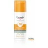 Eucerin Oil Control Dry Touch Gel Cream SPF 50+ Tinted Light apsauginis kremas nuo saulės su atspalviu, 50 ml