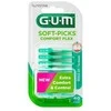 Gum Soft Picks Comfort Flex Reg Mint tarpdančių valymo priemonė 40vnt