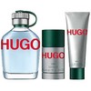 Hugo Boss HUGO Man rinkinys vyrams (EDT, 125 ml + dezodorantas, 75 ml + dušo gelis, 50 ml)