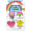 Invisibobble plaukų segtukai Clipstar Happy World 4 vnt.