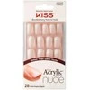 KISS Akriliniai nagai - prancūziškas manikiūras natūraliam įvaizdžiui Salon Acrylic French Nude 64268 28 vnt.