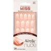 KISS ACRYLIC NUDE priklijuojami nagai (28 vnt.)