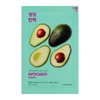 Holika Holika Pure Essence Mask Sheet - Avocado minkštinanti ir drėkinanti veido odą lakštinė veido kaukė su avokadų ekstraktu, 20 ml