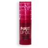 Makeup Revolution Pout Lip Oil Shine Lip Oil Cherry Raudona, 3 ml