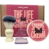 Men Rock The Life Shaver Juodas Pomegranate Essential Shaving Kit Skutimosi priemonių rinkinys, 1vnt