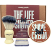 Men Rock The Life Shaver Sandalwood Essential Shaving Kit Skutimosi priemonių rinkinys, 1vnt