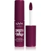 NYX Matiniai skysti lūpų dažai Smooth Whip, 4 ml, spalva - Berry Bed Sheets