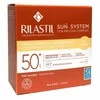 kreminis makiažo pagrindas su apsauga nuo saulės Rilastil Sun System Uniform Compact Kreminis Spf50+ atspalvis 01 rusvai gelsvas 10g