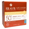 kreminis makiažo pagrindas su apsauga nuo saulės Rilastil Sun System Uniform Compact Kreminis Spf50+ atspalvis 01 rusvai gelsvas 10g