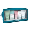Set Biotherm: Biotherm Hydrating Body Milk, 50 ml + Biosource Eliminates Impurities Cleansing Foam, 50 ml + Deo Pure Soothing Dezodorantas Roll-On For Women, 50 ml + Biomains Hydrating Hand Kreminis Jasmine, 20 ml + Aquasource Cica Nutri Soothing Kreminis For Face