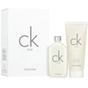 Set Calvin Klein: CK One Eau De Toilette Unisex, 50 ml + CK One Kūno prausiklis For Hair & Body, 100 ml