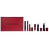 Set Giorgio Armani: Rouge d'Armani Matte Kreminis Lipstick 400 Four Hundred, 4 g + Lip Maestro Lip Stain Liquid Lipstick 400 6.5 ml + Lip Magnet Liquid Lipstick 400 3.9 ml + Ecstasy Lacquer Shining Lūpų blizgis 400, 3 ml + Rouge d'Armani Kreminis Lipstick 400, 4 g