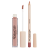 Rinkinys „Makeup Revolution“: skysti lūpų dažai „Makeup Revolution Brunch“, 3 ml + lūpų pieštukas „Makeup Revolution Precision Lip Liner Brunch“, 1 g