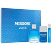 Set Missoni: Wave Eau De Toilette For Men, 100 ml + Wave Eau De Toilette For Men, 10 ml + Wave Protecting Dezodorantas Stick For Men, 75 ml