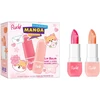 Set Rude Cosmetics: Peach Kiss Hydrating Lūpų balzamas 3.5 ml + Watermelon Hydrating Lūpų balzamas 3.5 ml
