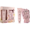 Set The Luxury Bathing Company: Wildflowers Moisturizing Hand Kreminis, 100 ml + Wildflowers Gardening Synthetic Gloves For Women, 2 vnt.
