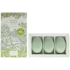 Set Trio Woods Of Windsor Lily Of The Valley Moisturizing Massage Soap Bar Shea butter, 3 vnt., 60 g