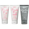 Set Umberto Giannini: Frizz Fix Hair Šampūnas Minkštinantis ir glotninantis & Repairing, 50 ml + Frizz Fix Hair Conditioner Minkštinantis ir glotninantis & Repairing, 50 ml + Blow Out Frizz Hair Styling Kreminis, 40 ml