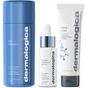 Smooth + Hydrate rinkinys Dermalogica: Daily Milkfoliant šveičiamieji milteliai, 74 g + Active Moist prebiotinis drėkinamasis kremas veidui, 50 ml + Circular Hydration hialurono rūgšties serumas veidui, 30 ml