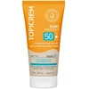 „Topicrem Sun Protect“ drėkinamosios ir apsauginės putos veidui ir kūnui prieš buvimą saulėje SPF 50, 50 ml