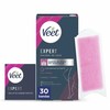 Veet Expert Cold Wax Strips for Legs and Body Hair Removal depiliacinės vaško juostelės, 30 vnt.