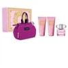 Kvepalų rinkinys moterims Versace Bright Crystal (EDT, 90 ml + kūno losjonas, 100 ml + dušo želė, 100 ml + kosmetinė)