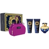 Kvepalų rinkinys moterims Versace Dylan Blue Pour Femme (EDP, 100 ml + kūno losjonas, 100 ml + dušo želė, 100 ml + kosmetinė)