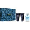 Versace Pour Homme rinkinys vyrams (EDT, 50 ml + balzamas po skutimosi, 50 ml + kūno ir plaukų šampūnas, 50 ml)