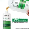 Vichy Dercos Nuo pleiskanų Dry Hair Dermatological Šampūnas Refill šampūno pleiskanojančiai, sausai galvos odai papildymas, 390 ml