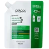 Vichy Dercos Nuo pleiskanų Dry Hair Dermatological Šampūnas Refill šampūno pleiskanojančiai, sausai galvos odai papildymas, 390 ml