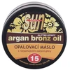 Vivaco Sun Argan Bronz Oil Glitter Effect SPF 15 kūno sviestas deginimuisi su švytinčiomis dalelėmis, 200 ml